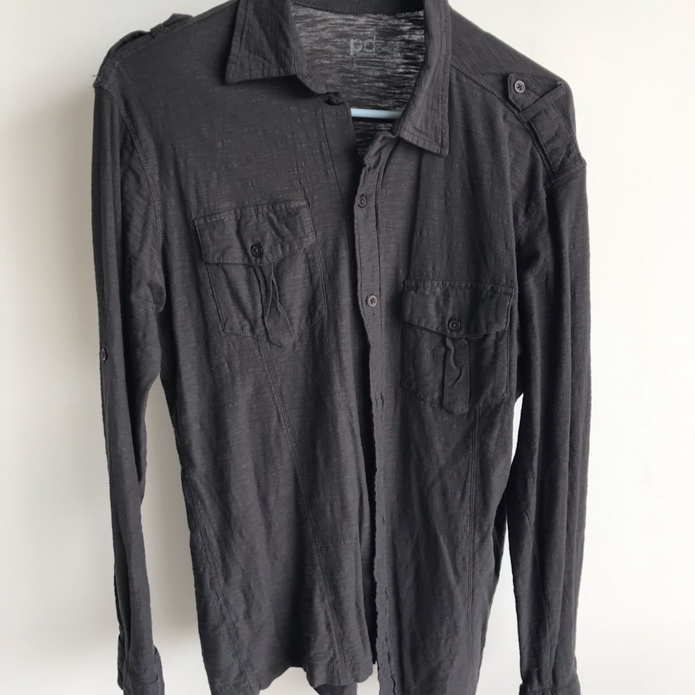 Men’s Dark gray casual shirt